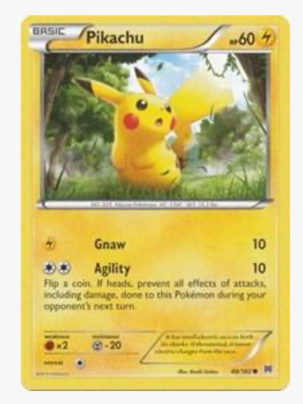 Pikachu XY BREAKthrough Pokemon Trading Card